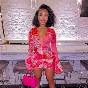 Red/Orange Bandana dress